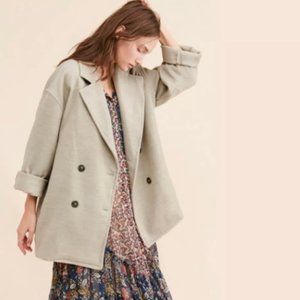 Free People Hannah Slouchy Blazer Jacket XL Oregano NWT